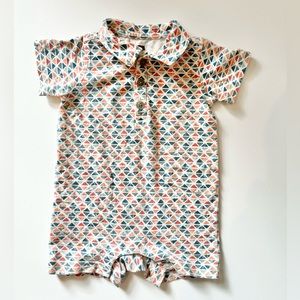 Tea Collection Collar Romper 6-12M